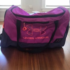 Under Armour Purple Gym Duffle Bag